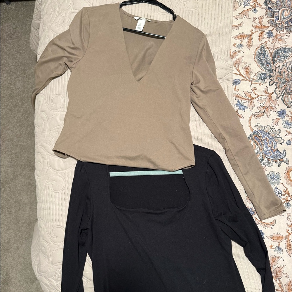✨ H&M Long Sleeve Top Bundle – Neutral Basics